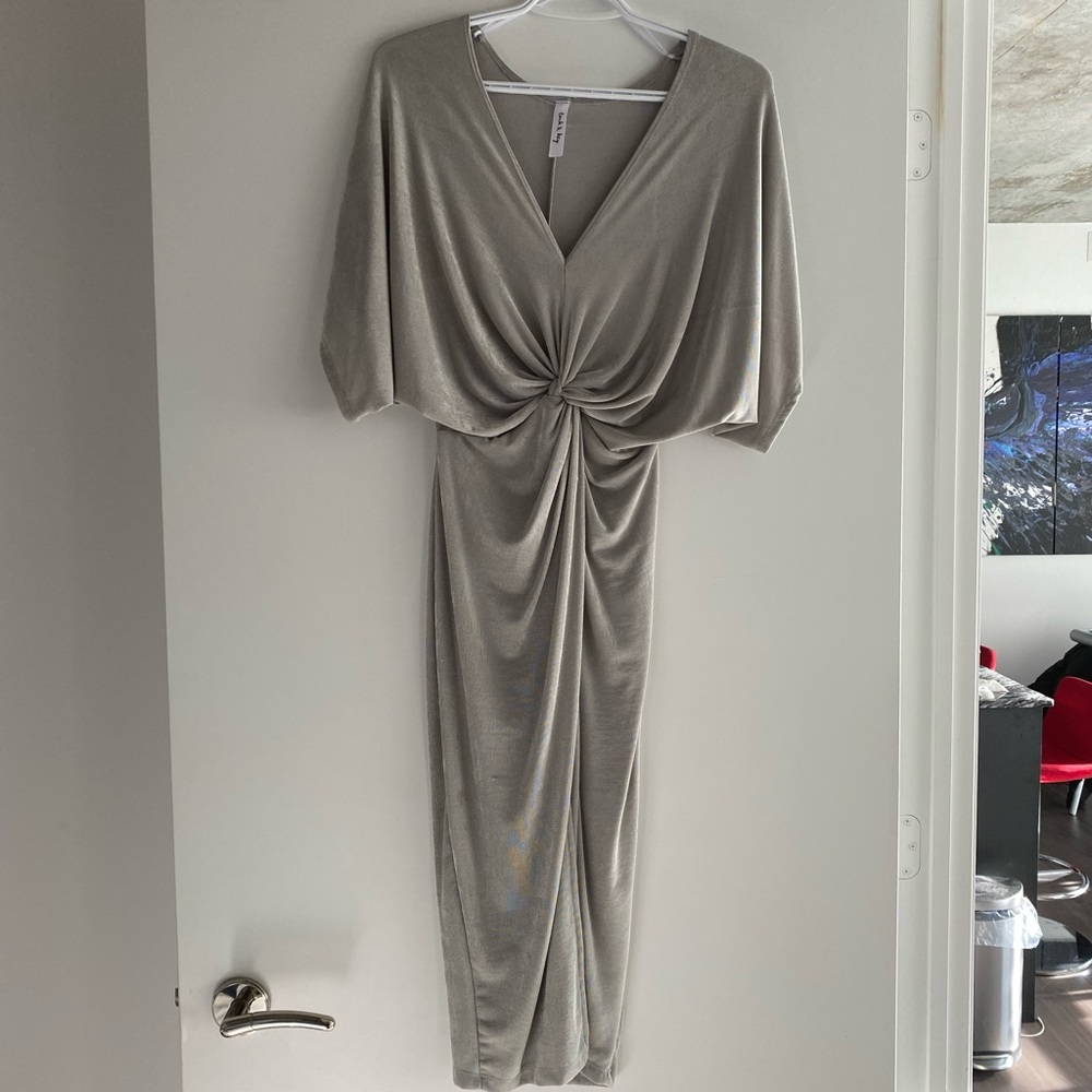 Silver/Sage Dress - M